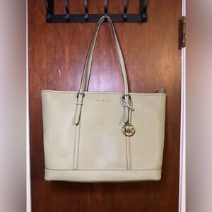 Michael Kors Light Green Tote Bag